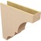 Ekena Millwork 7"W x 28"D x 28"H Thin Asheboro Rough Cedar Woodgrain TimberThane Corbel, Primed Tan CORUR07X28X28ASHRCPR - alternate 4